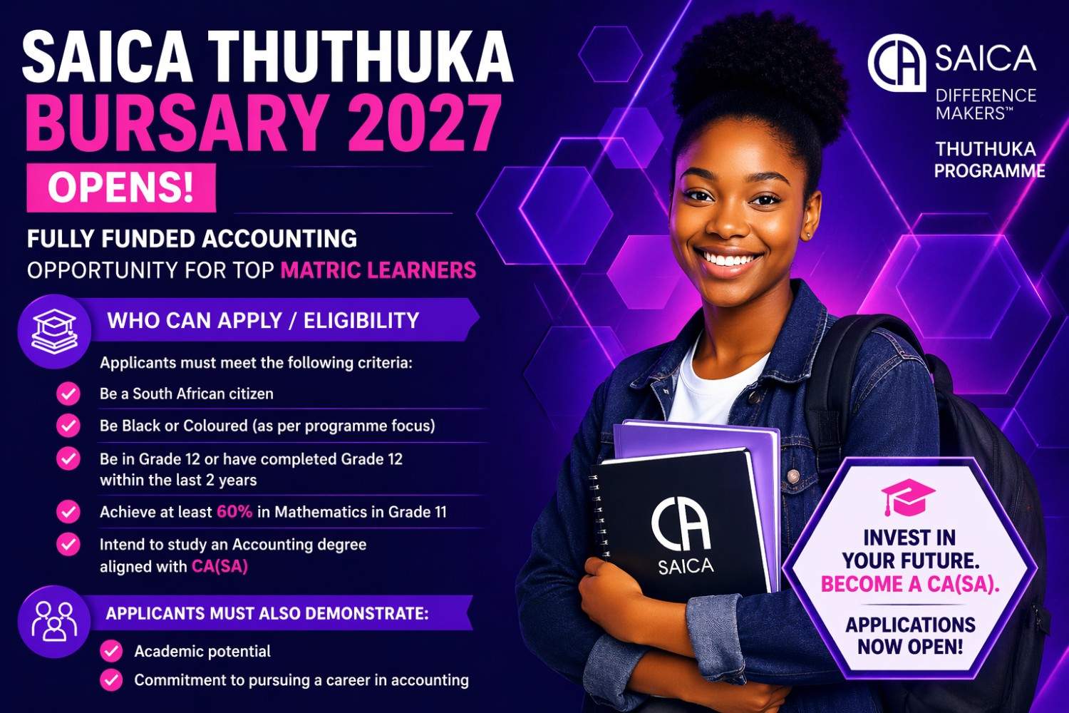 SAICA Thuthuka bursary