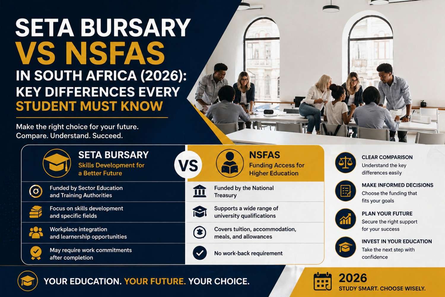 SETA Bursary vs NSFAS
